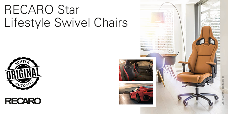 Flyer RECARO Star – Lifestyle Swivel Chairs